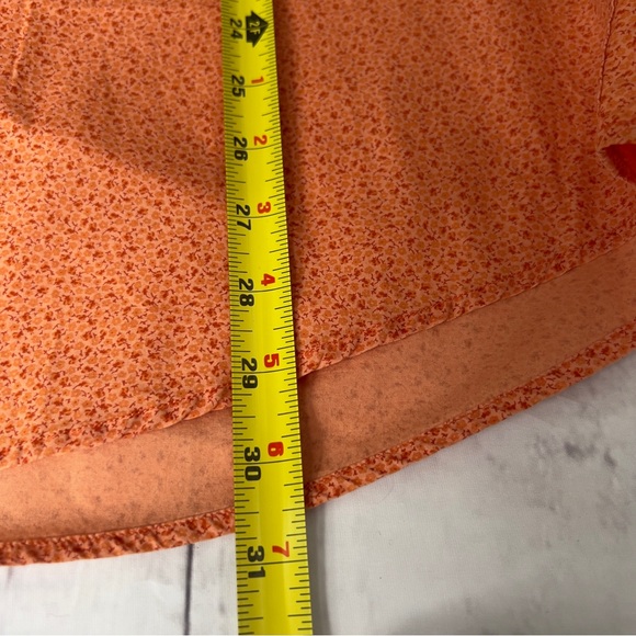 Johnston & Murphy Long Sleeve Shirt Pearl Snap Button Down Orange Calico Size XL - Picture 4 of 8